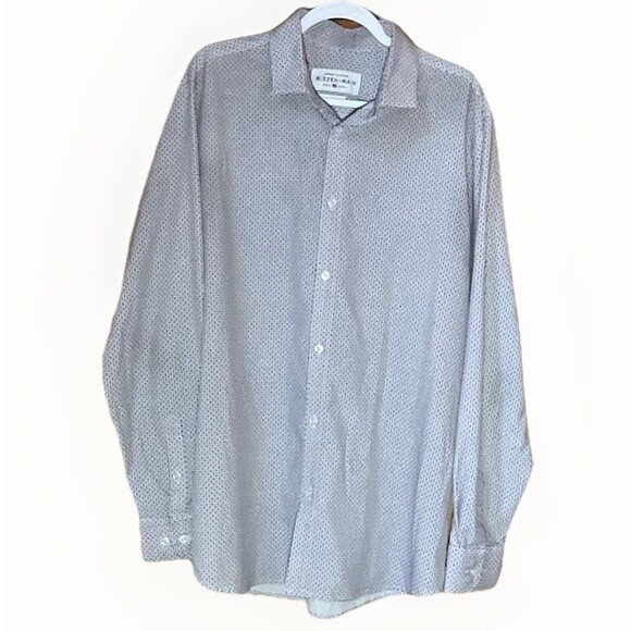 Mizzen+Main Leeward Trim Fit Shirt XL Made in USA Stretch Dress Work Button Up - Picture 1 of 12